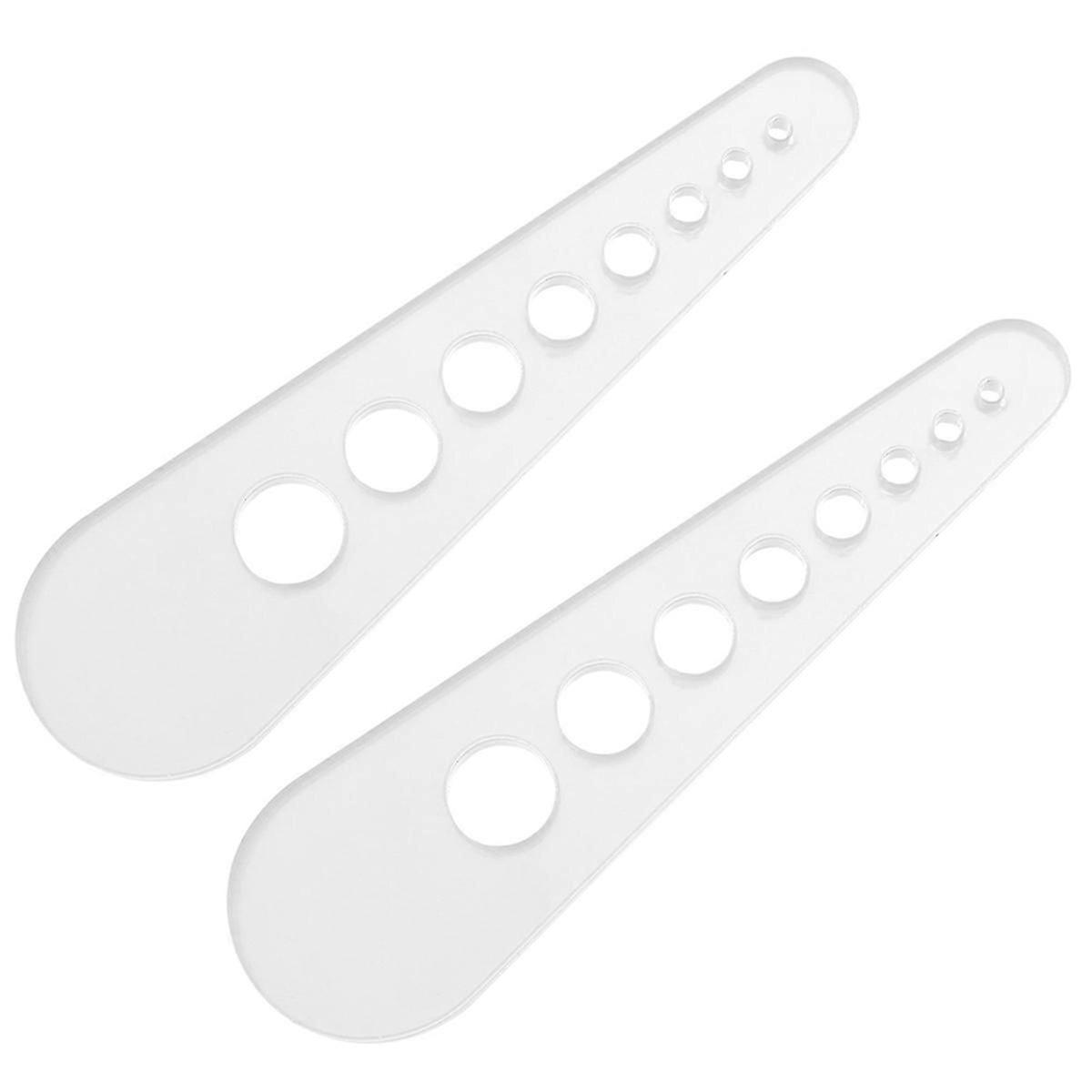 2PCS Leaf Stripper, 8 Holes Acrylic Kitchen Leaf Stripping Tool