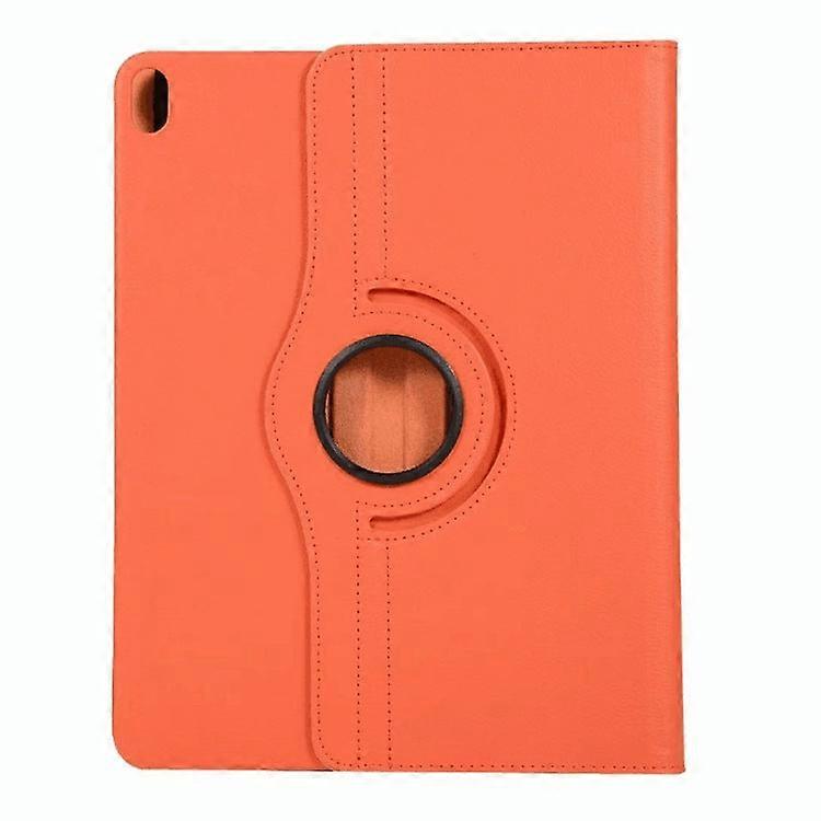 Stylish Case For Ipad 2/3/4 Orange Lychee Texture Rotating Leather Stand