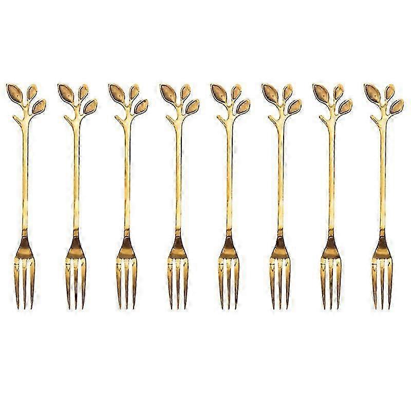 8pcs Stainless Steel Fruit Picks-c