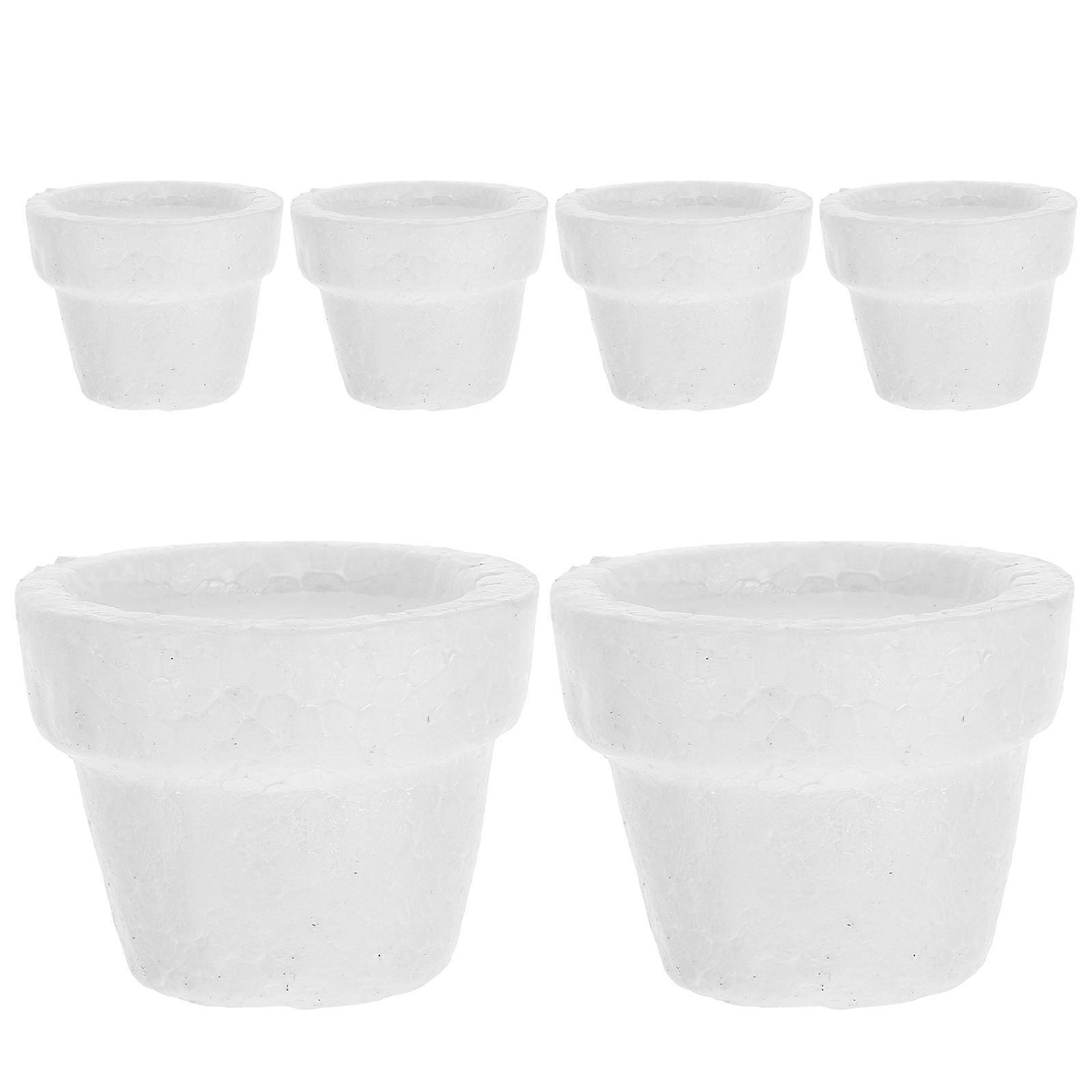 Flowerpot Foam Balls White Polystyrene for DIY Art Projects