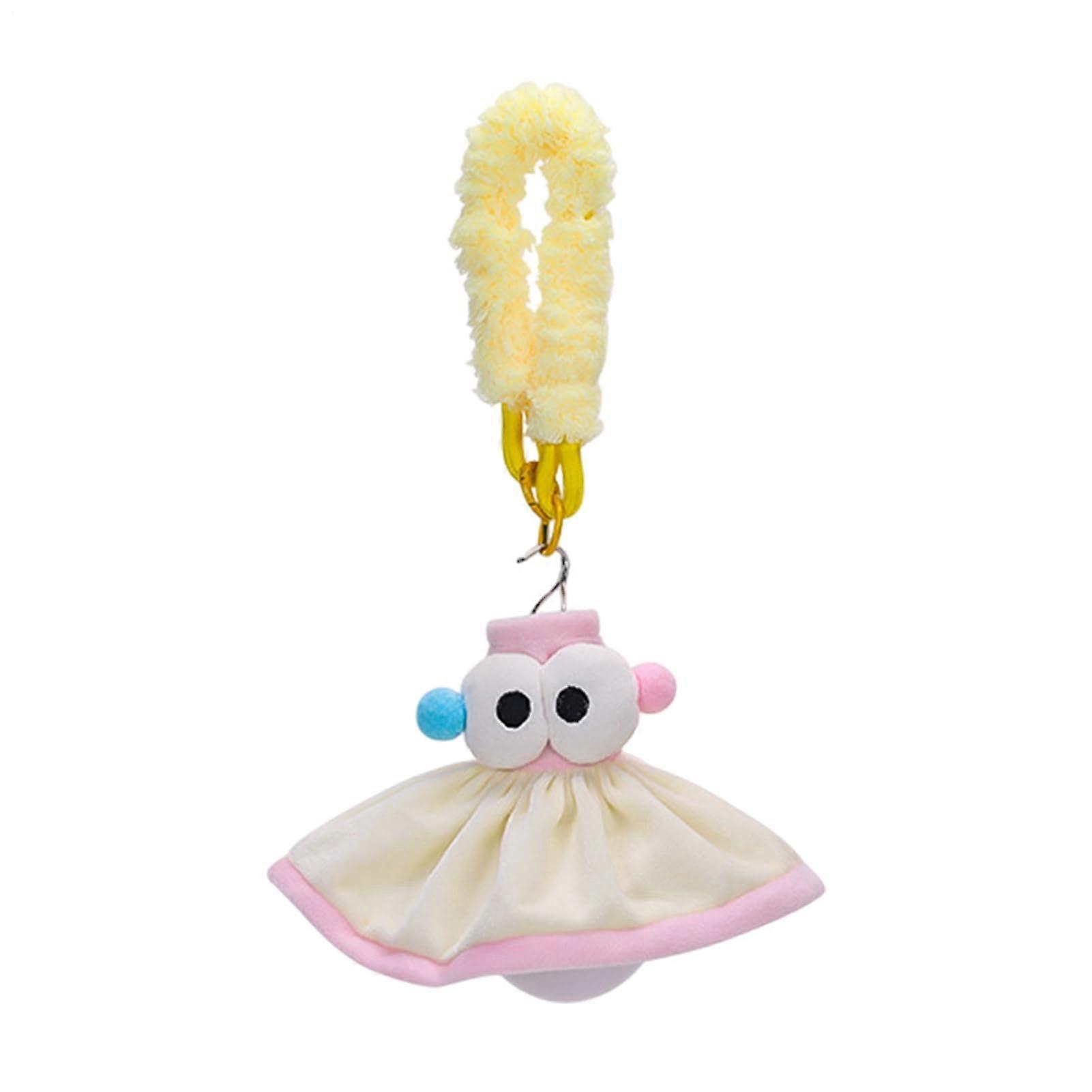 Bird Cage Lamp with Plush Parrot Bulb, Touch Control, 3 Modes Ambient Light for Home Decor Pink