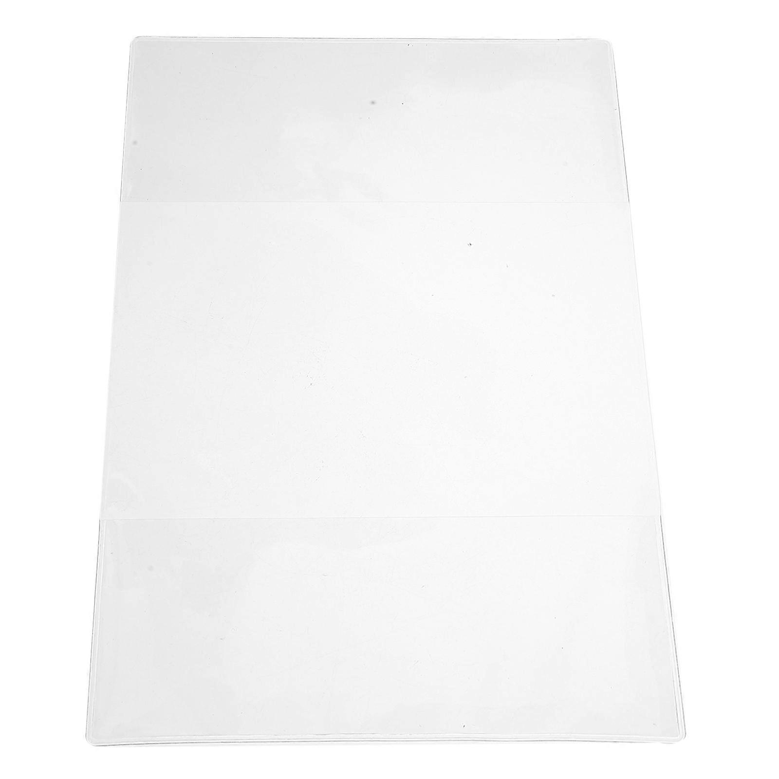 Refillable Notebook Binder Shell Transparent PVC Anti-Scratch Book Cover Sleeve