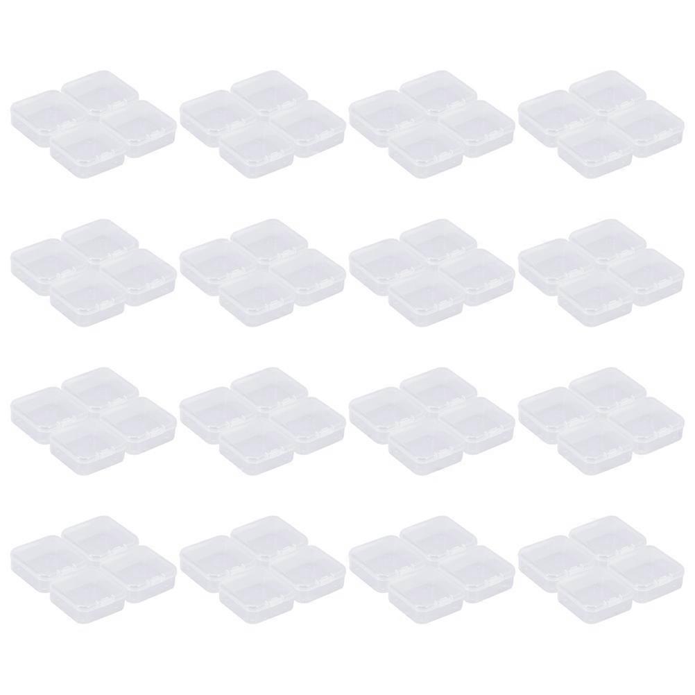 Plastic Storage Boxes Transparent for Beads and Jewelry 16Pcs Set