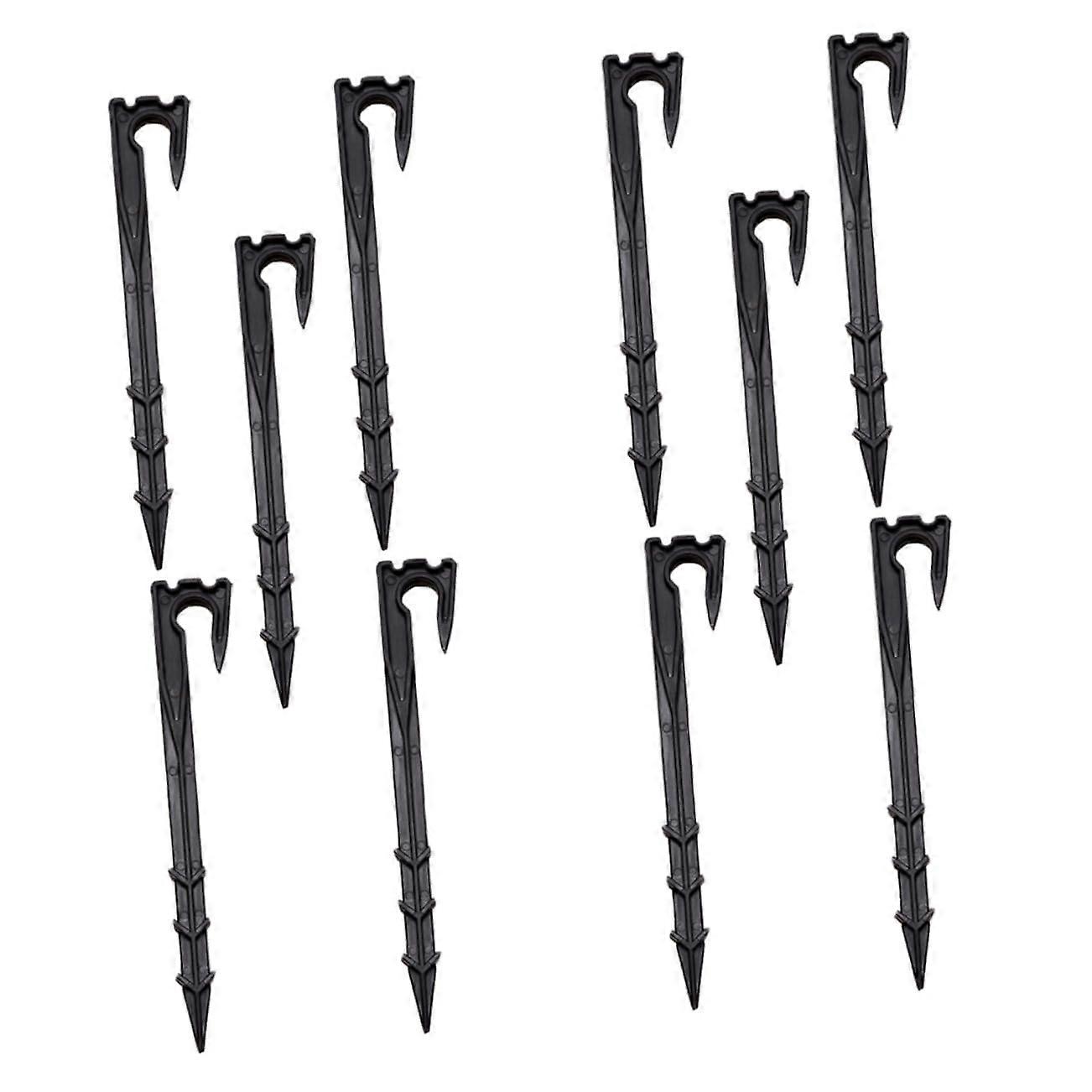 20pcs Garden Irrigation Stakes PP Plastic Fixed Rod Pegs for Secure Drip System Installation