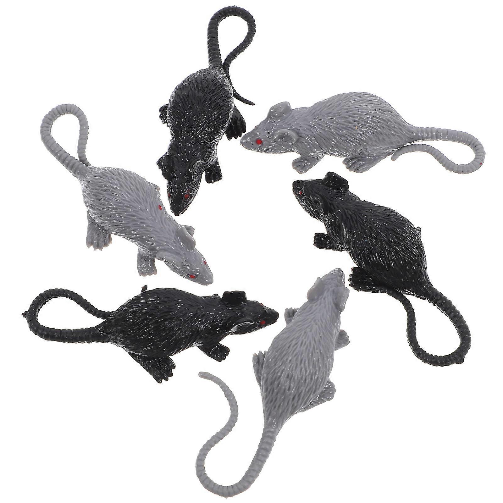 Assorted Color Plastic Rat for Realistic Mouse Prank Toy with 20Pcs