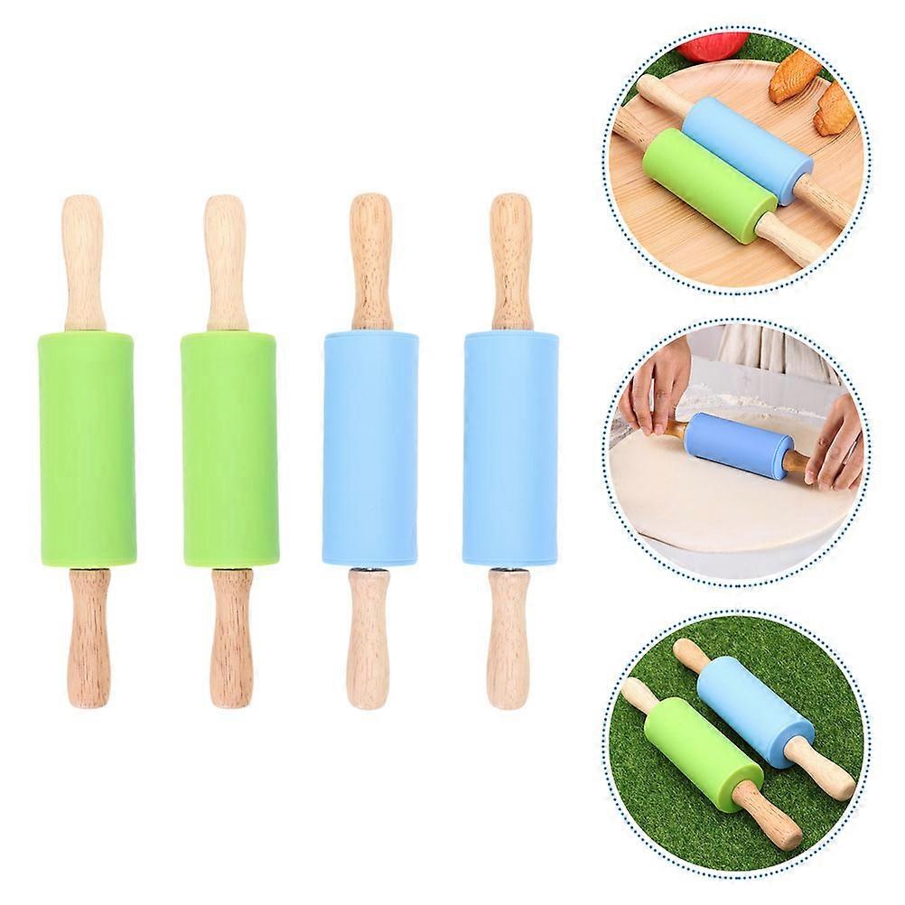 Silicone Rolling Sticks for Baking and Pizza Making 4Pcs