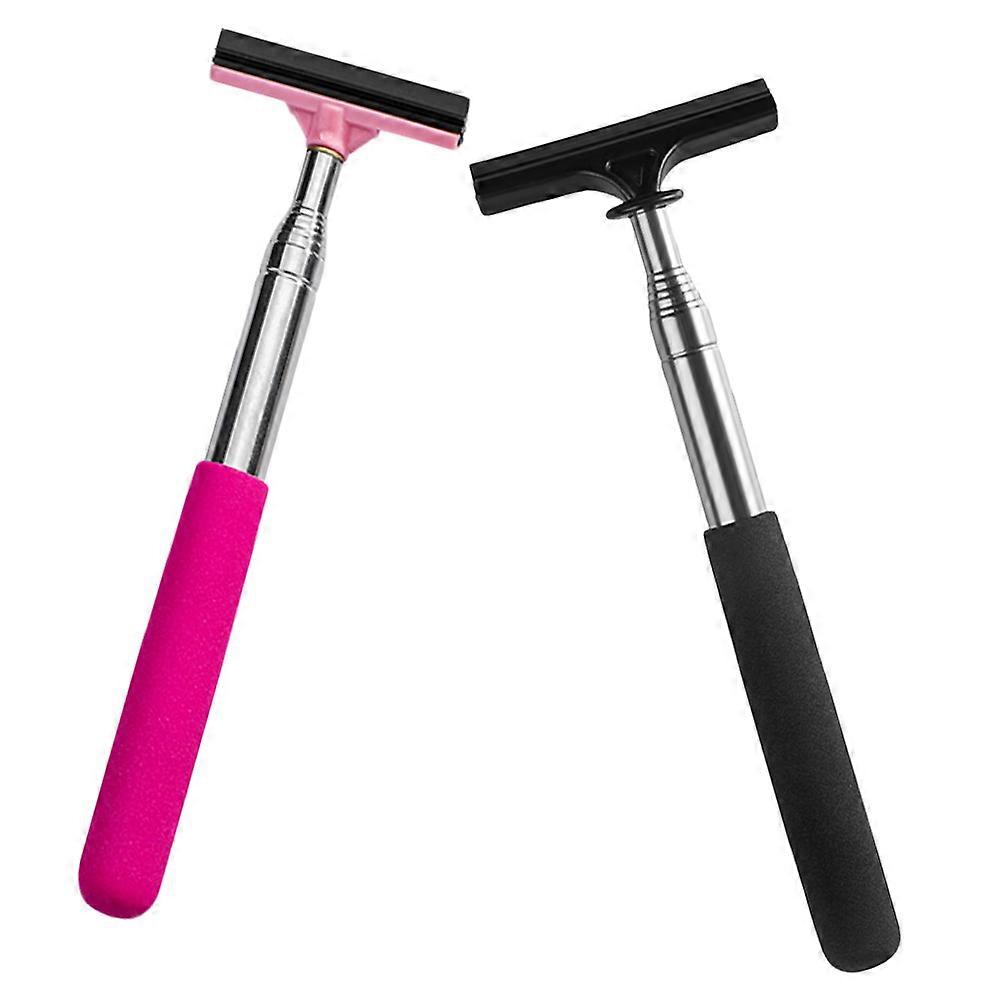 Rearview Mirror Cleaning Brush Car Wipers Retractable 2Pcs Set for Cleaning