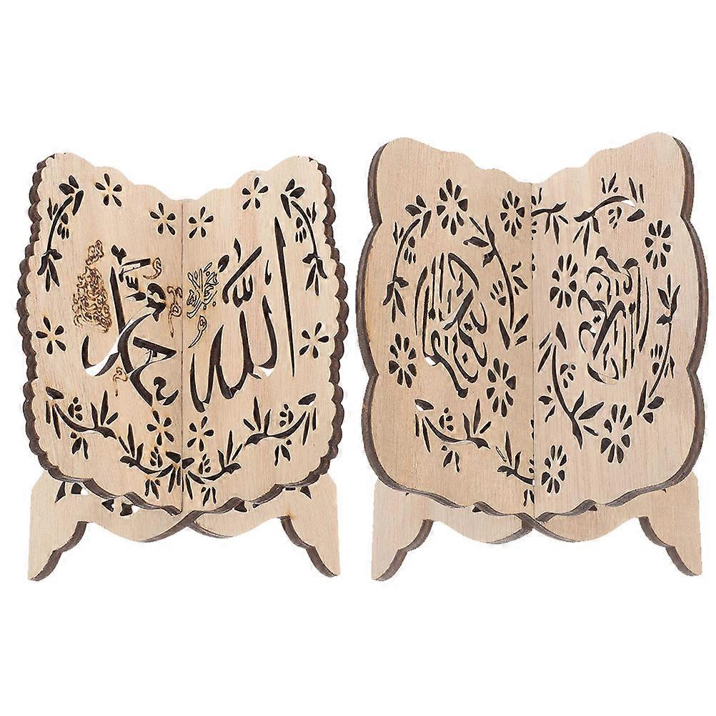 Book Holder Wood Stand for Reading 8Pcs Multi-Functional Desktop Rack