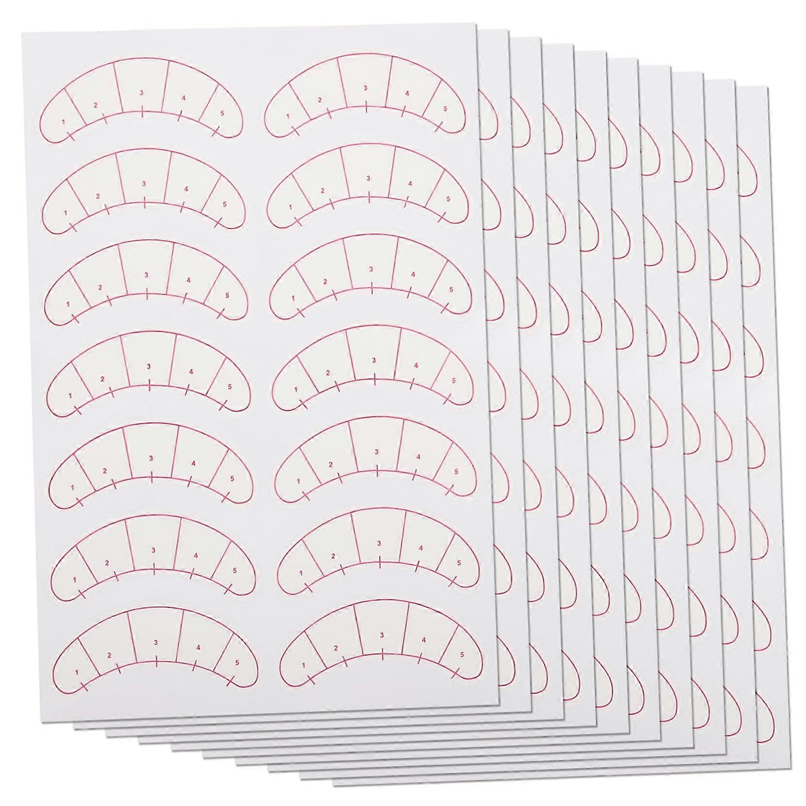 3 Bags Eyelash Extension Tape and Lash Mapping Stickers for Precise Positioning