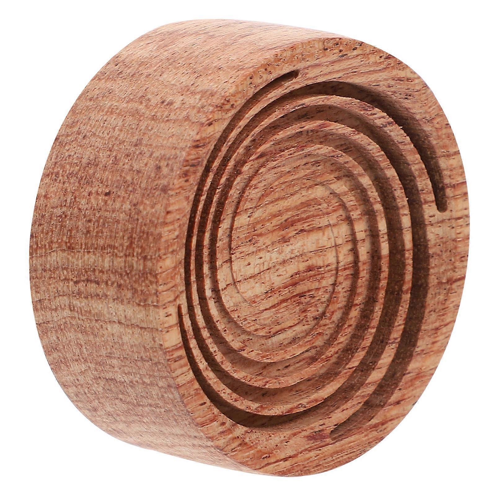 Brown Aromatherapy Diffuser Wood for Car Essential Oil Diffusing 1Pcs