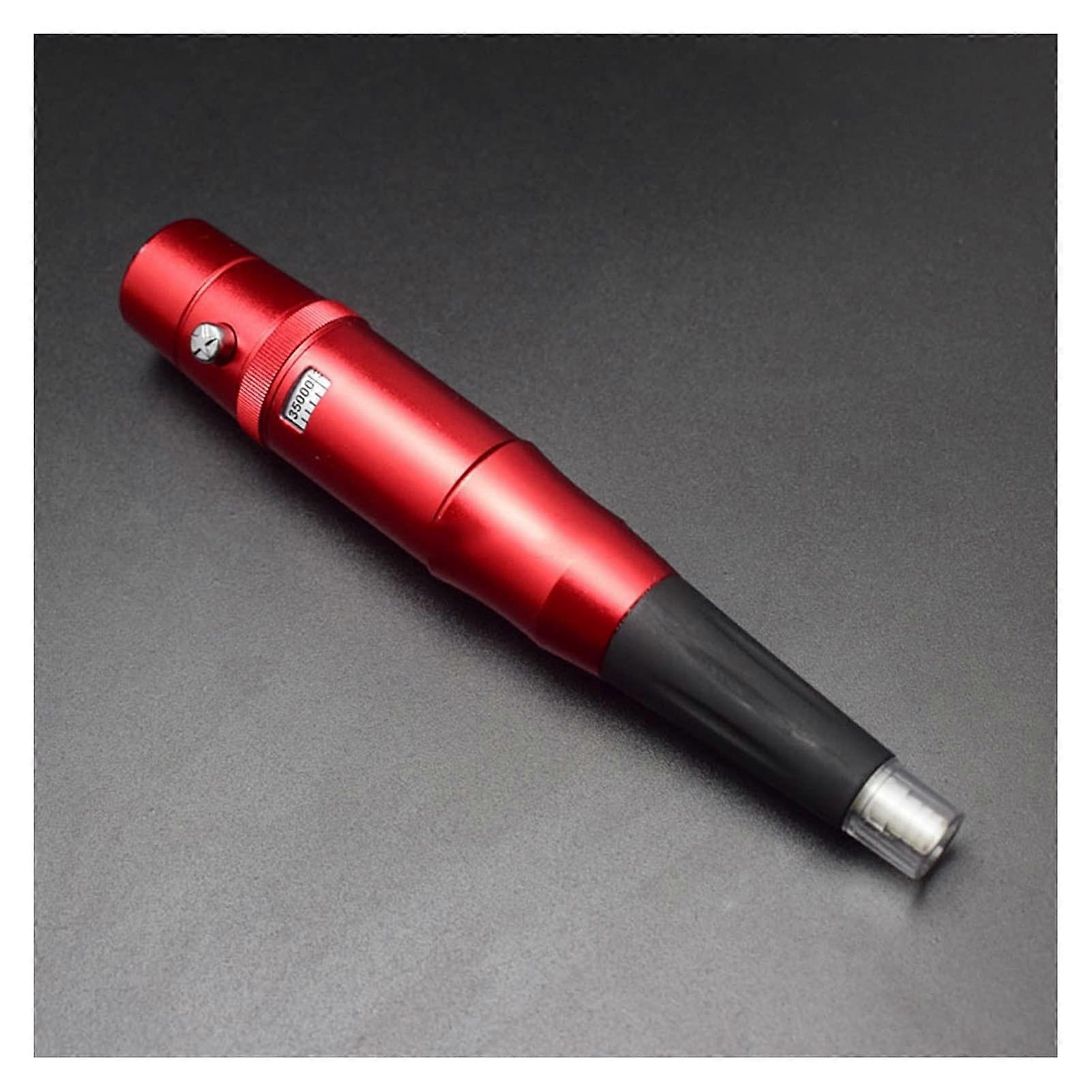 Permanent Makeup Machine Kit with Precision Needle, Low Noise Adjustable Eyebrow Tattoo Pen Red