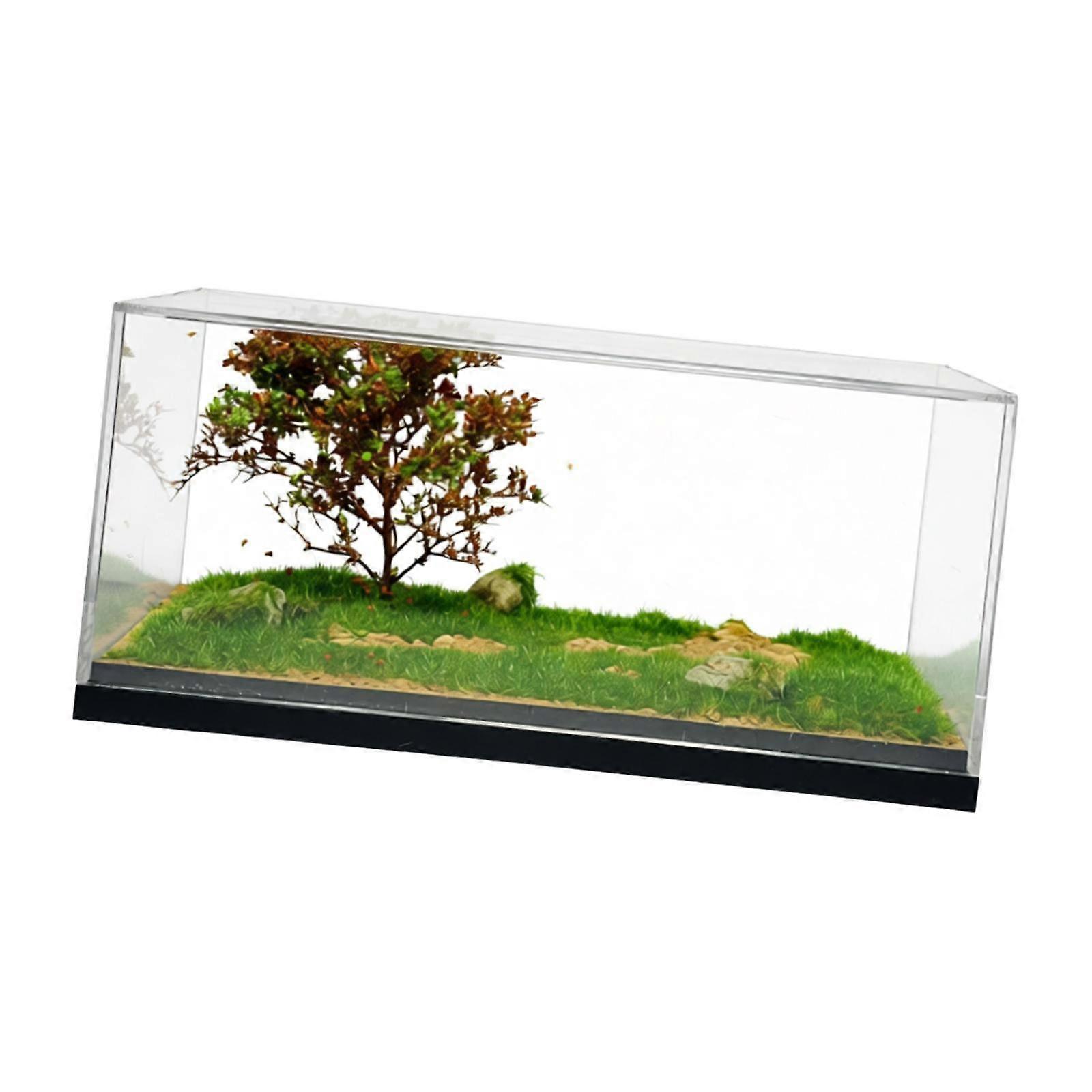 1/64 Model Car Display Case Micro Landscape Decor Toy Car Storage Organizer