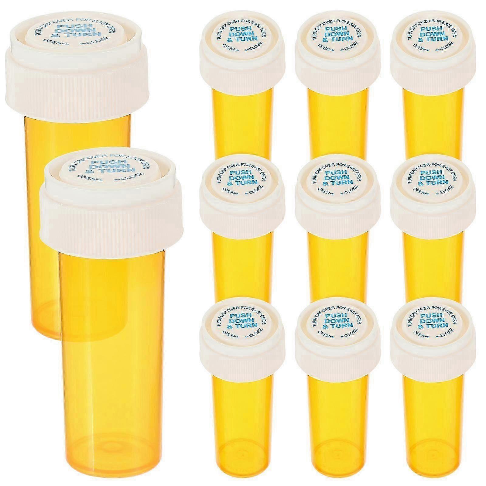 12Pcs Multi-function Pills Bottle Small Medicine Bottle Transparent Pills Carrier(30ml)