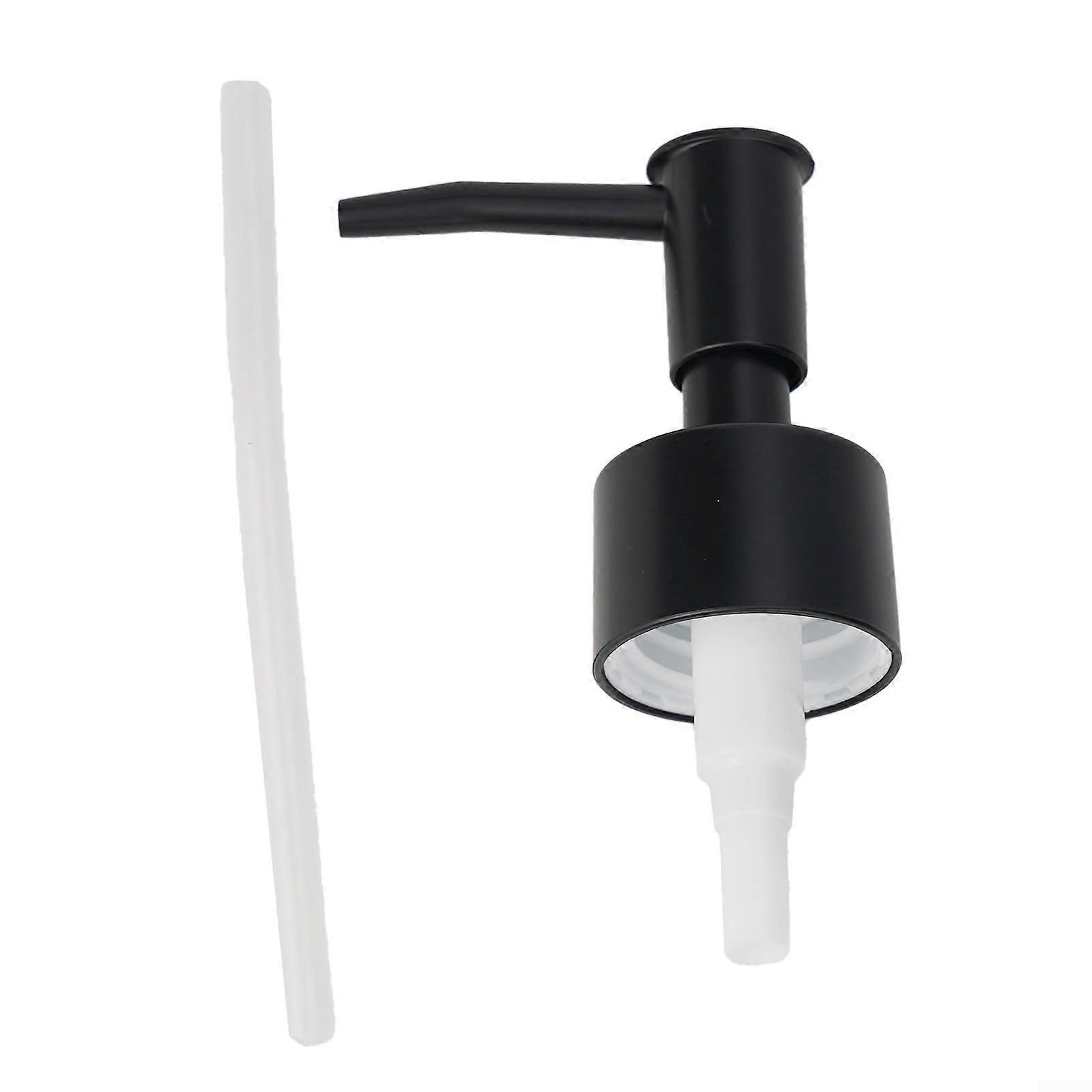 Lotion Pump Dispenser 28/400 Thread Matte Black Leak Proof Bathroom Soap Pump Replacement