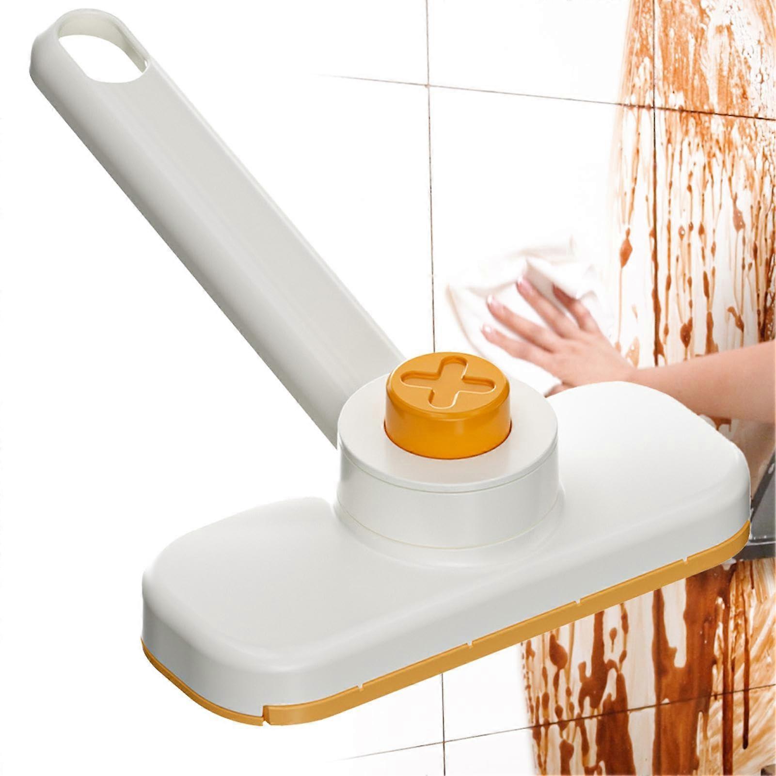 Automatic Floor Mop with OneTouch Fabric Change, 360° Rotating Microfiber Head for Home Cleaning