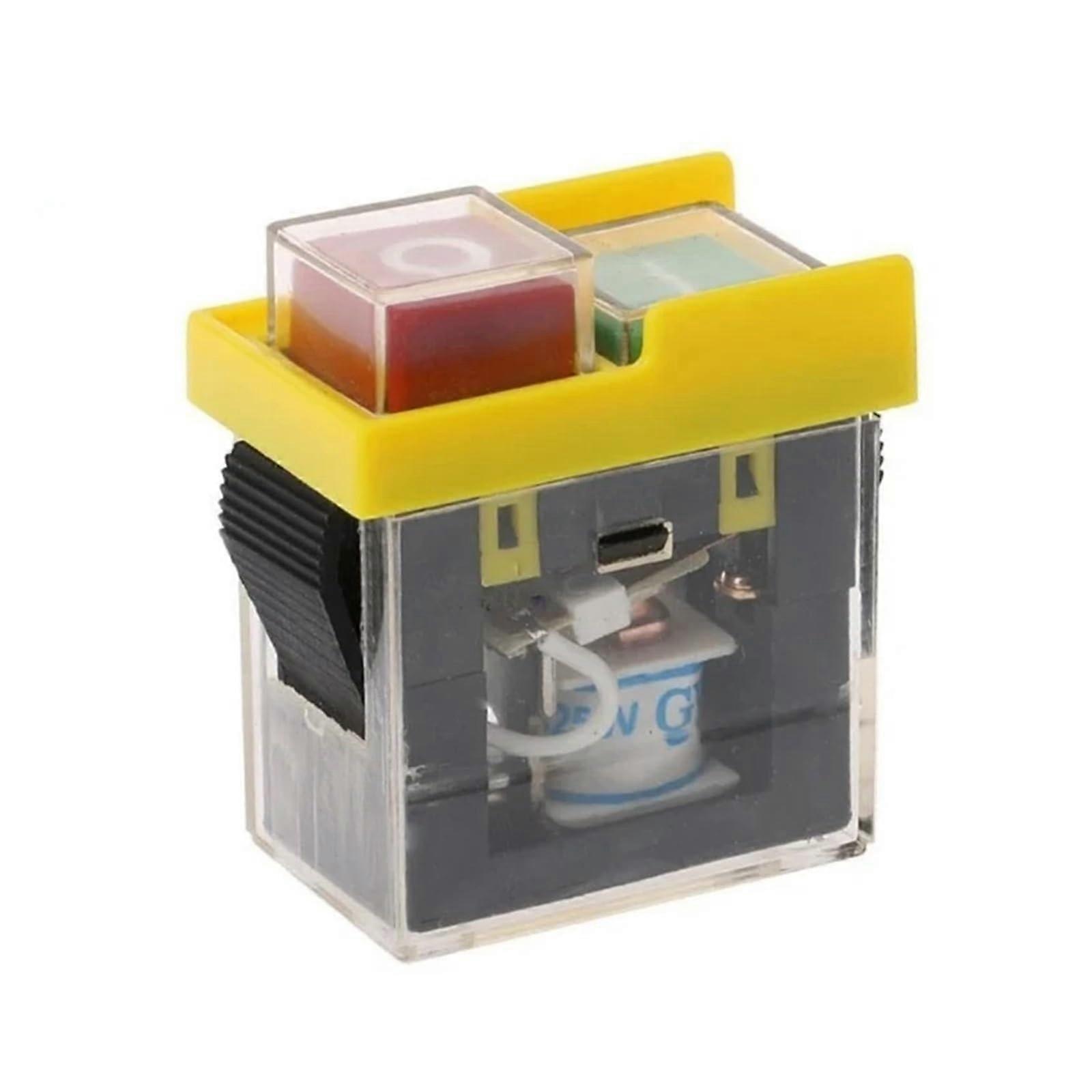 250V Waterproof Electromagnetic Push Button Switch KJD6 SelfLocking PowerOff Protection