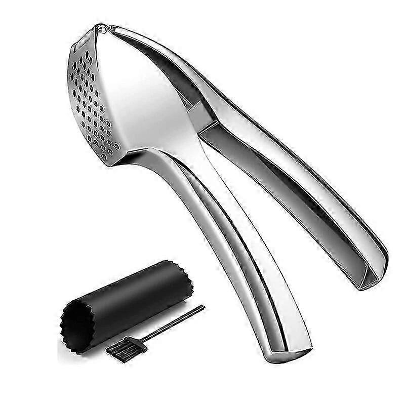 (3PCS)Stainless Steel Kitchen Garlic Muddler Comfortable Grip Garlic Presser For Kitchen