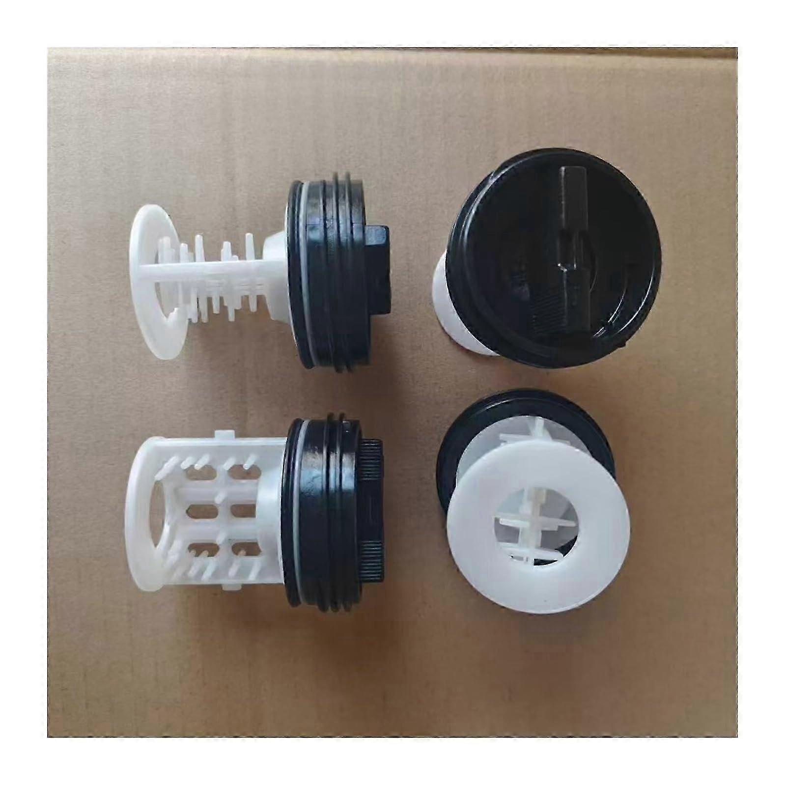 Universal Washing Machine Drain Pump Filter Plug for Drum Washers Quiet Easy Install Gray