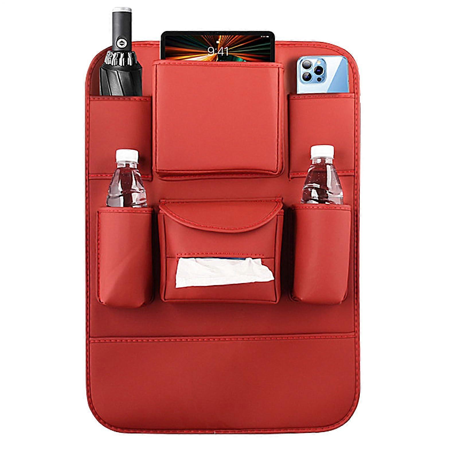 Car Backseat Organizer Waterproof Kick Protector with Multiple Pockets Adjustable Straps for Kids and Pets