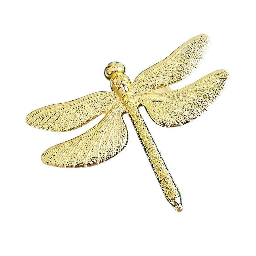 6PCS Dragonfly Napkin Ring Gold   el Table Display Napkin Buckle