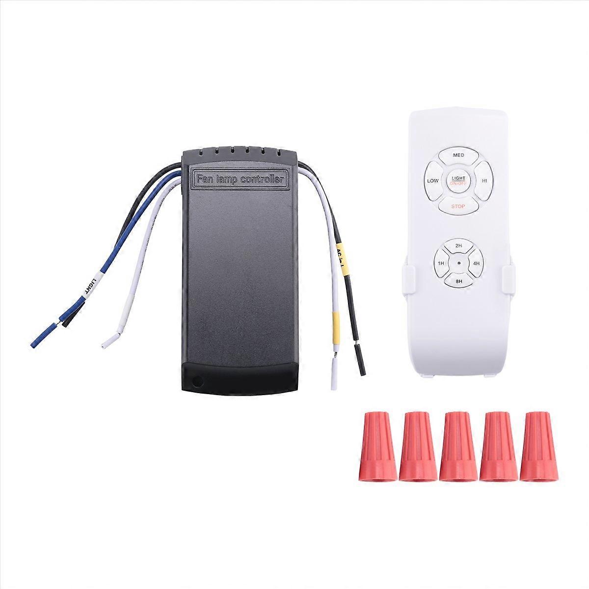 Universal Ceiling Fan Lamp Remote Control Kit Timing Setting Switch Adjuste Wind Speed  mitter R