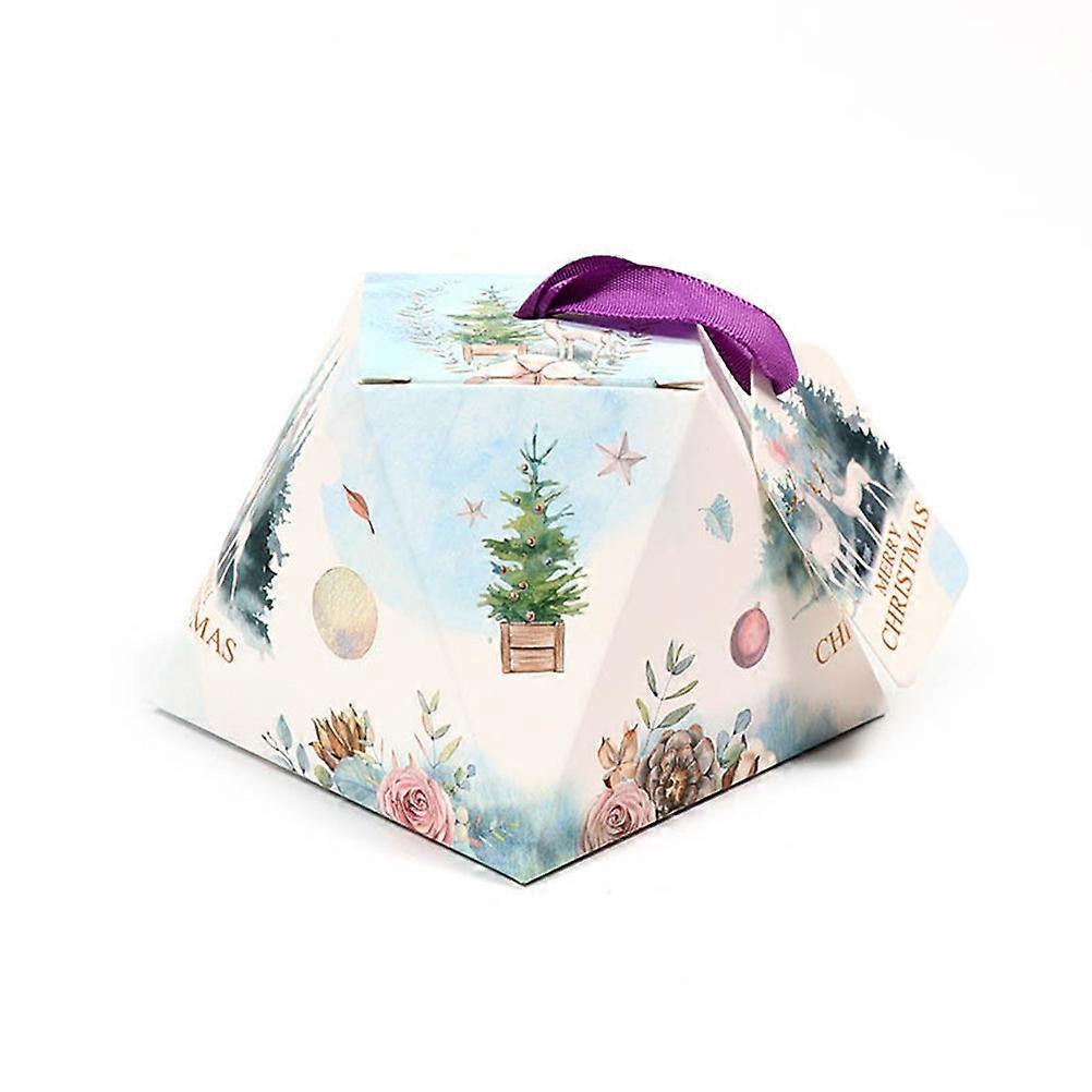 Xmas Theme Pattern Gift Boxes for Candy Storage with 80Pcs Presents