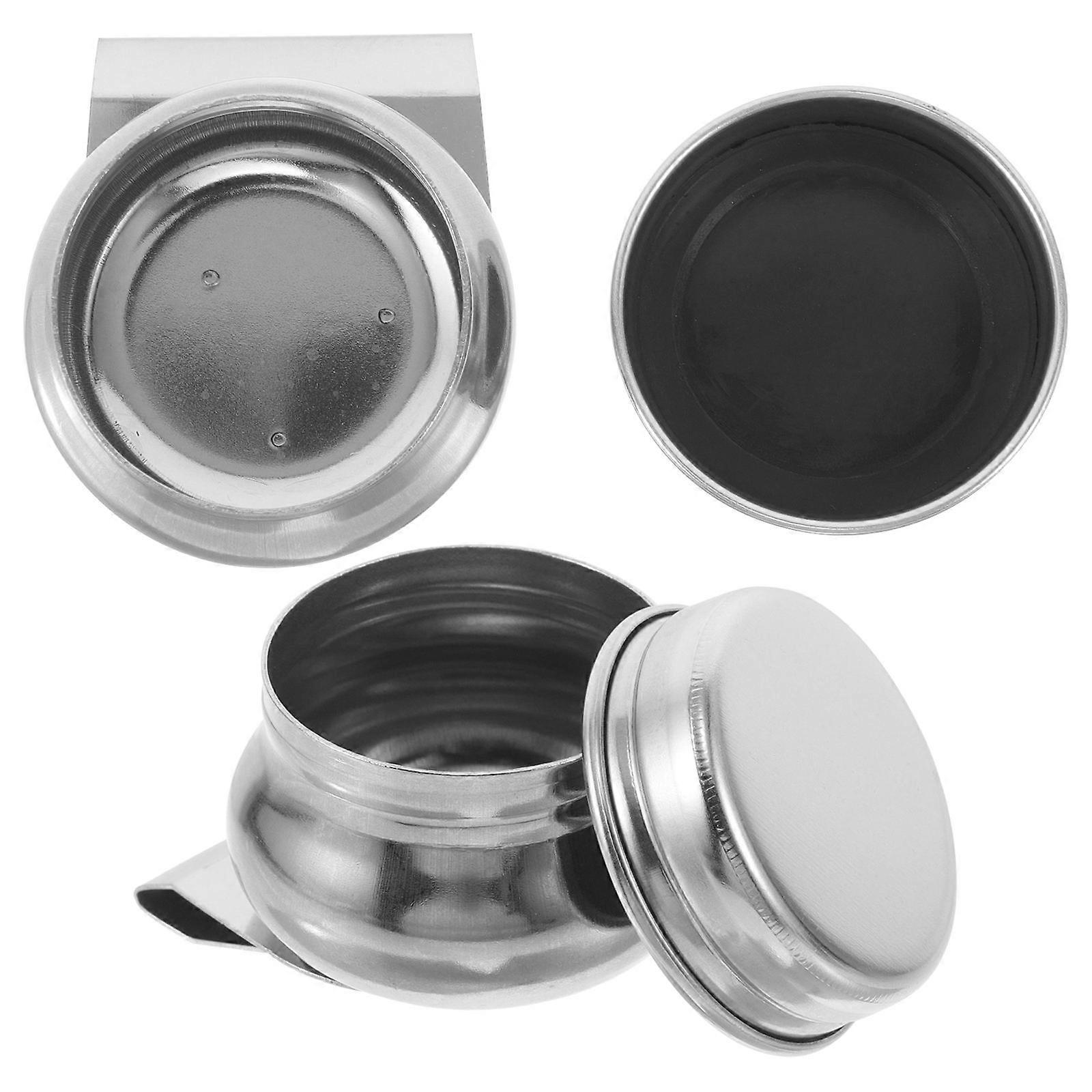 Paint Brush Cup Stainless Steel Paint Cup for Precise Mixing 2Pcs