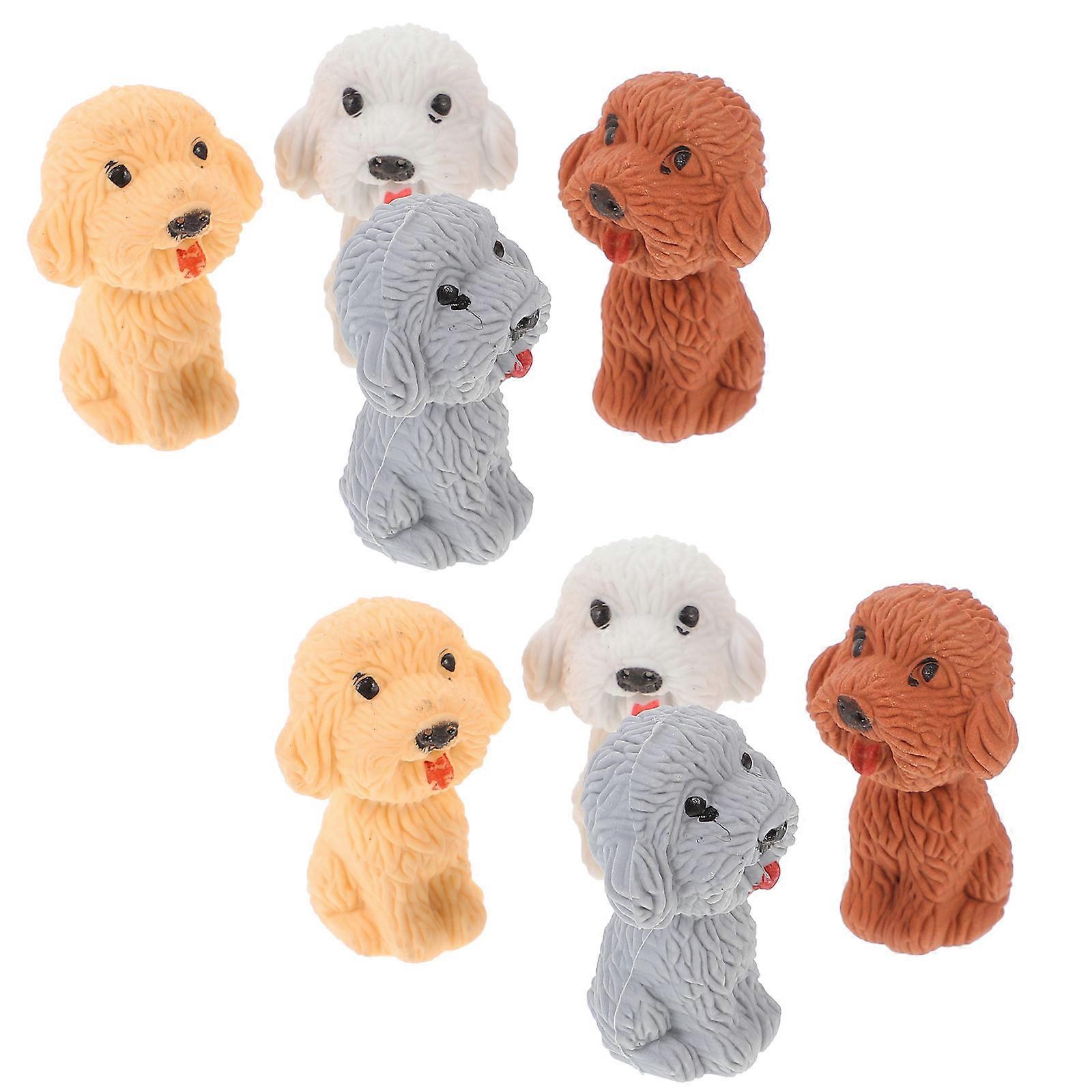 Dog Erasers for Drawing 36Pcs Mini Portable Multi-Function Small Eraser Gifts