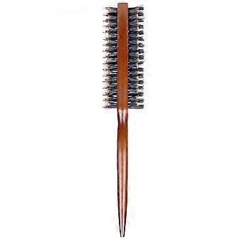 Escova para Cabelo com Cerdas Naturais de Javali, Design de Dupla Face para Levantar a Raiz e Alisar o Cabelo