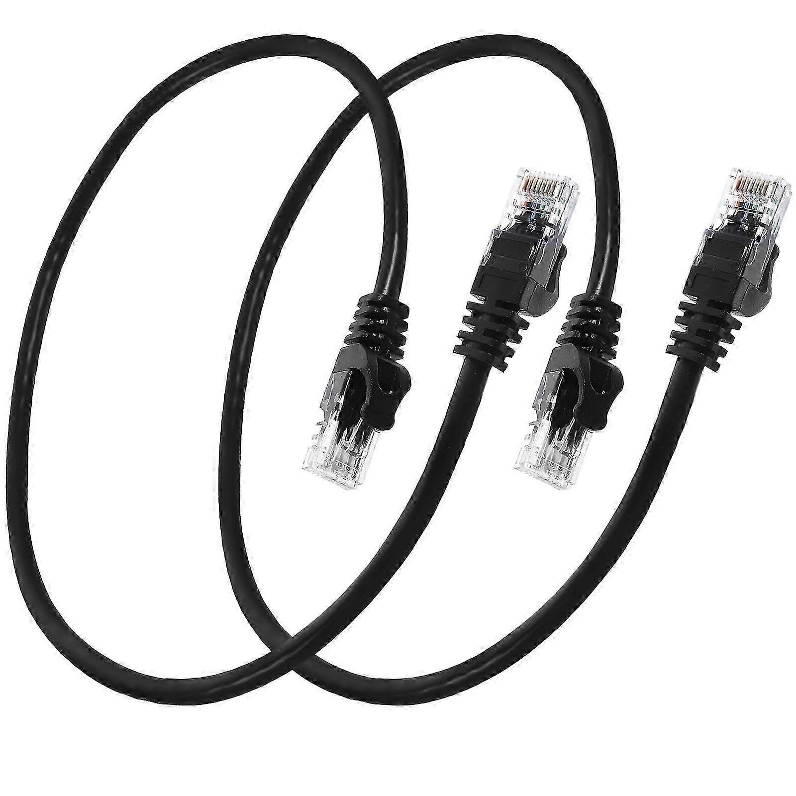2Pcs Reliable Network Cable Cat6 for Computer Internet Connectivity