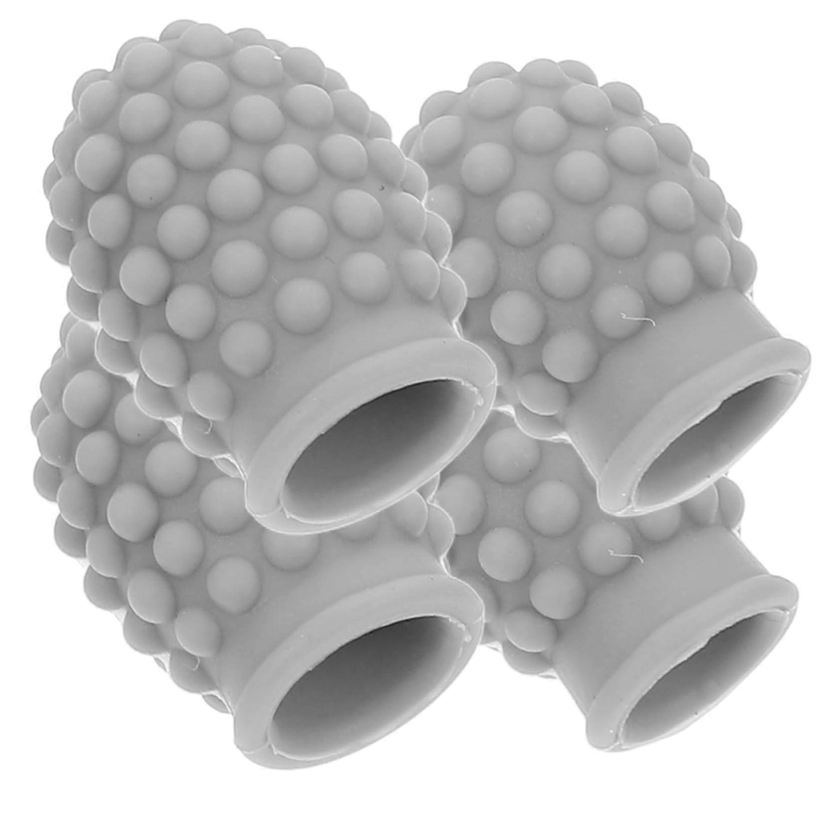 4Pcs Silicone Drumstick Tips Noise Reduction Percussion Mute Caps for Quiet Practice