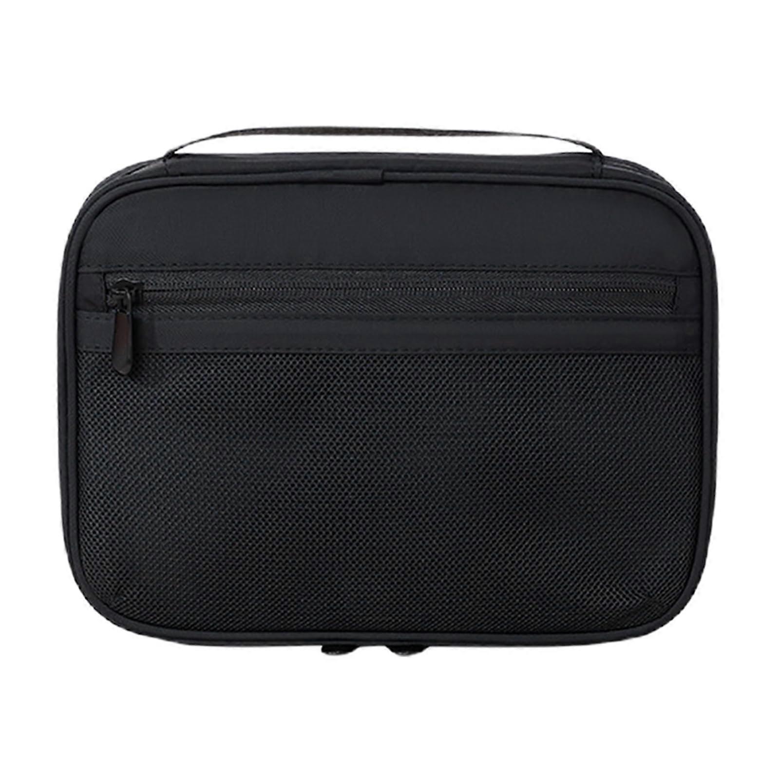 Electronics Organizer Case with MultiDevice Storage, ScratchResistant Black Travel Cable Bag
