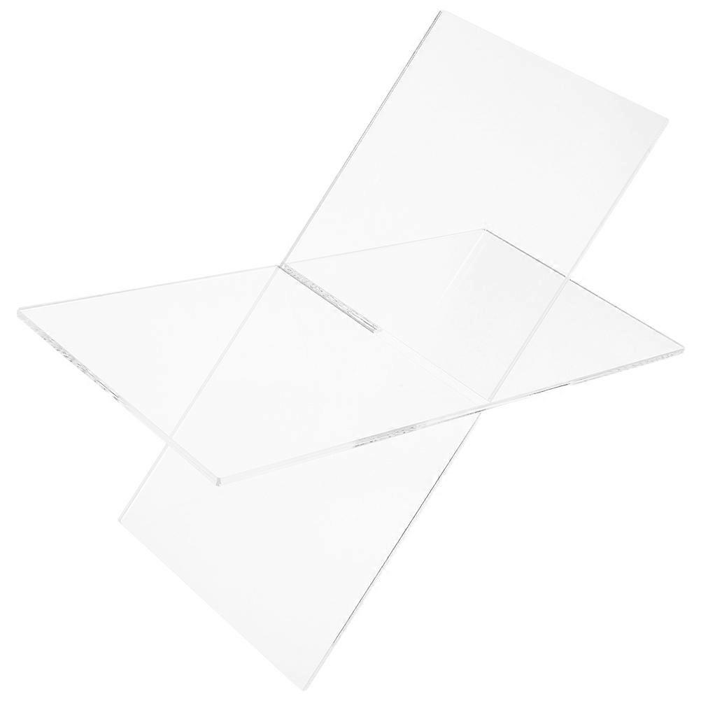 Transparent X-Shaped Book Stand For Reading Document Holder 1 Set