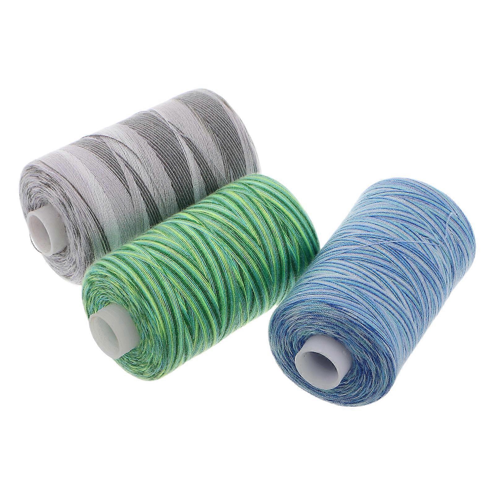 Sewing Thread Polyester Gradient Yarn for Crafting Projects 6Pcs Pack