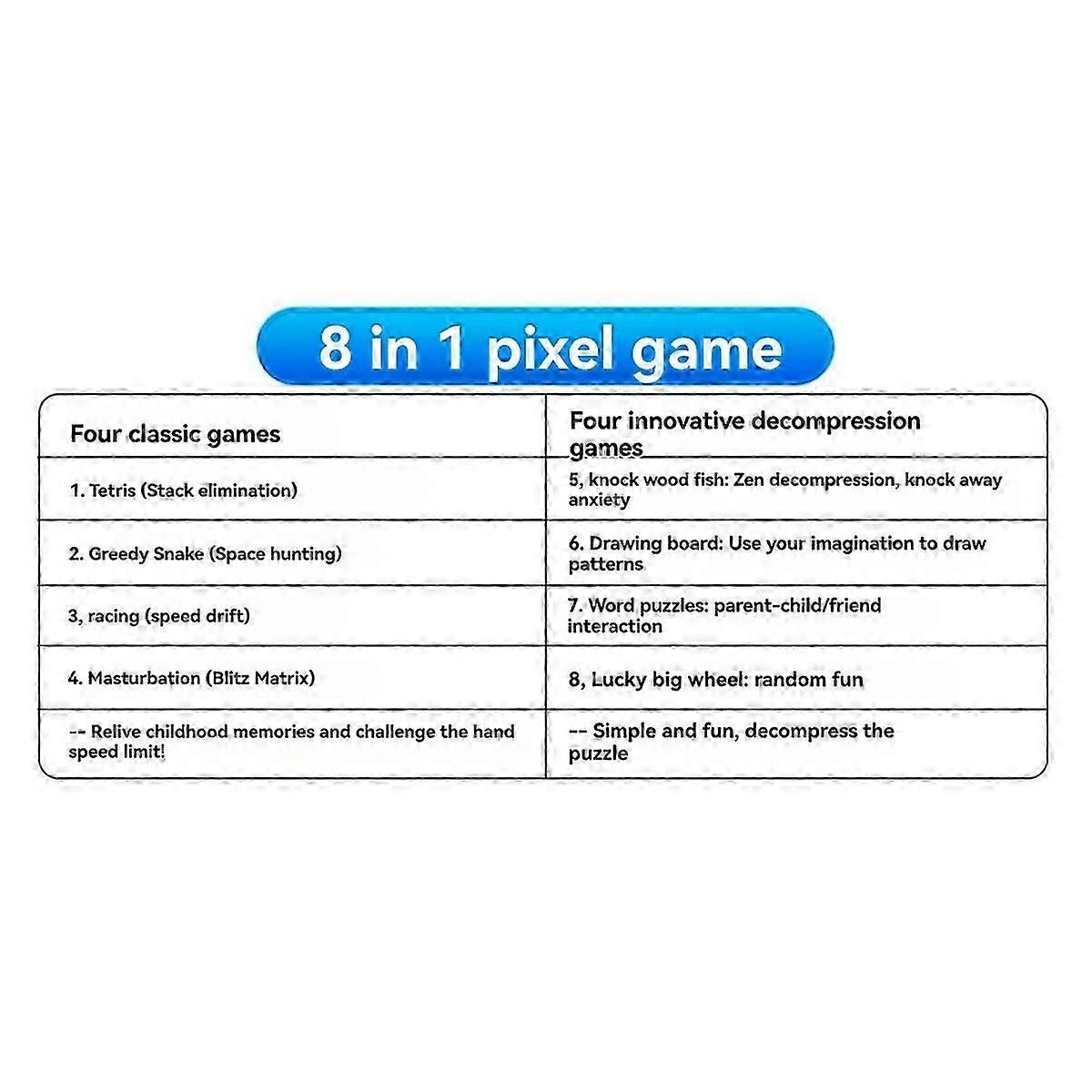 DIY Pixel Game Kit+Voice Mini Pixel Game Console Electronics DIY Kit Soldering Project Practice Solder Learning Set B