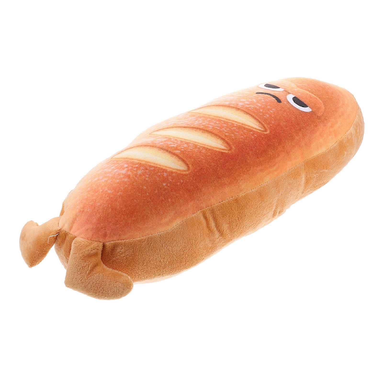 Stuffed Bread Pillow Chocolate Simulation Bread Pillow for Decoration 3Pcs