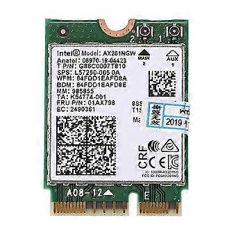 kompatibel mit Wi-Fi 6 AX201 Bluetooth 5.0 Dual Band 2.4G/5G Wireless NGFF Button E CNVi Wifi Card AX201NGW 2.4Ghz / 5Ghz 802.11Ac / Ax