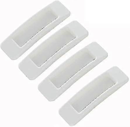 Self-Adhesive Instant Drawer Pulls - 4 Pcs (White)