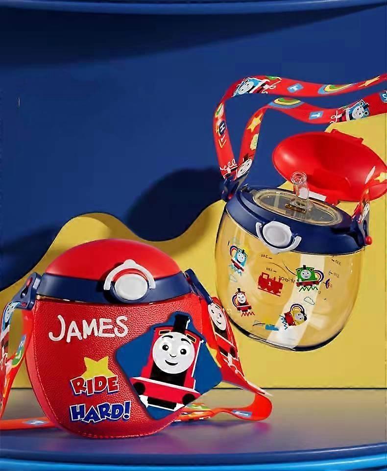 Donut vattenkopp ppsu material halmkopp Thomas röd 450ml