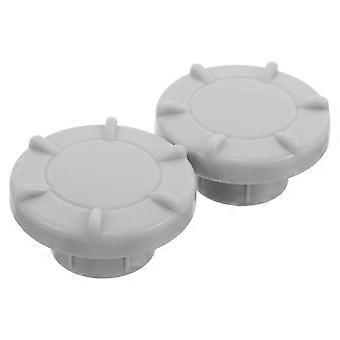 Tampas de rosca para escorregador infantil em parques infantis internos (2 peças) - Acessórios de plástico cinza