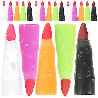 30szt Witch Fingers Witch Costume Palce Kolorowe fałszywe palce Halloween Party Cosplay Prop