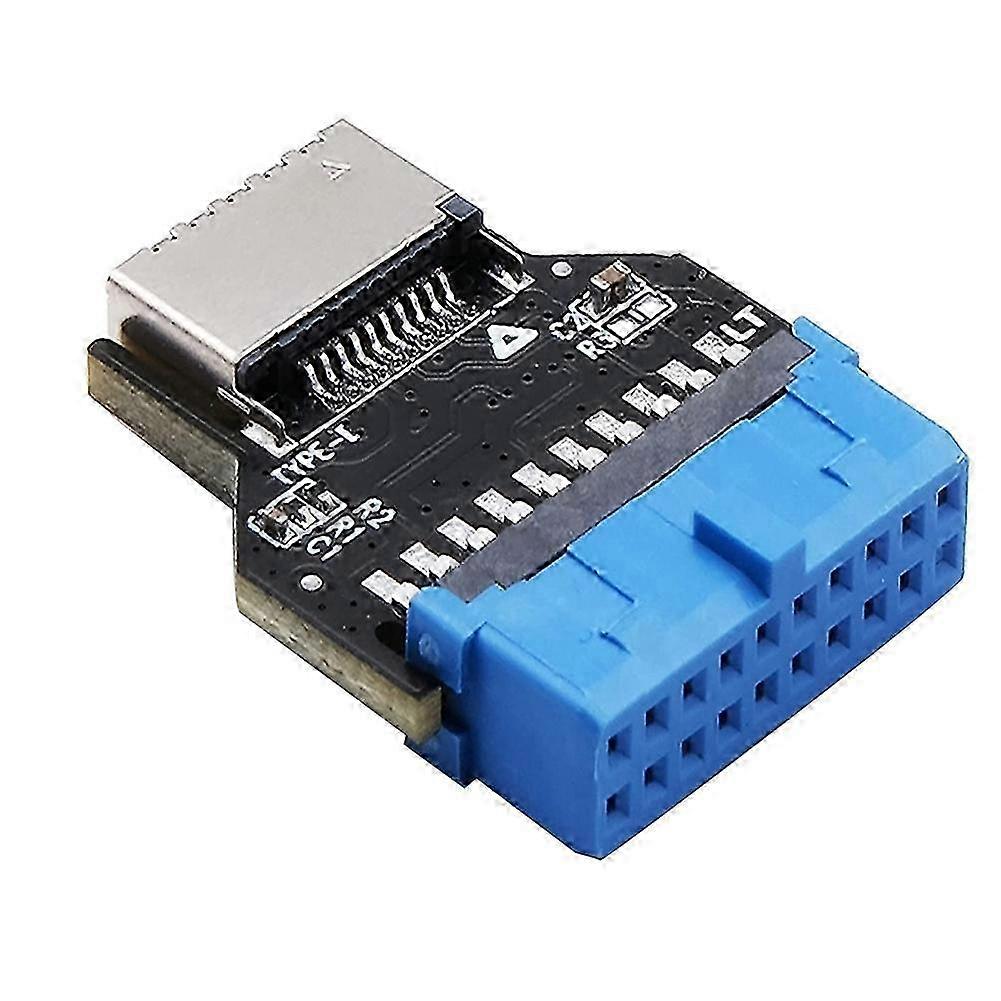 USB Header Adapter Riser USB 3.0 19Pin to USB 3.2 Type E 20Pin Converter Chassis Front Panel Type C