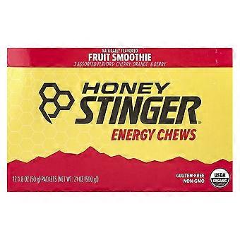 Honey Stinger, Energy Chews, Fruit Smoothie, 12 zakjes, 50 g per stuk