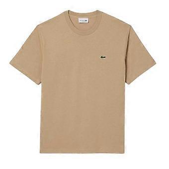 T-shirt Lacoste pour homme, logo brodé, coton premium