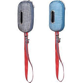 2 Stück Stoff Hundekot Beutel Spender, Hundekot Beutel Spender mit Haken Beutelhalter