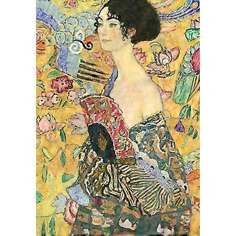 2000 Piece Puzzle Lady with Fan Jigsaw Puzzles 2000 Pieces Classic Modern Art Puzzle Jigsaw Puzzles for Adults Japanese Style Oil Painting Puzzle