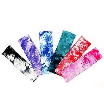 12 Pack Cotton Headbands byTie Dye Headbands Cotton Stretch Headbands Elastic Yoga Hairband for Teens Girls Women Exercise Running Sports Hair Wrap Ac