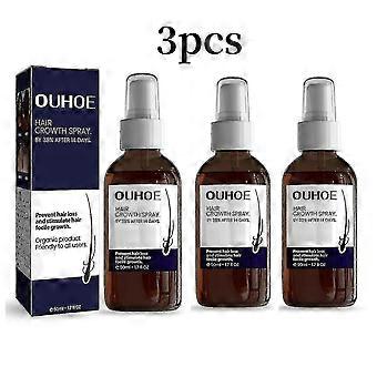 3x 50ml Ouhoe Spray para el crecimiento del cabello hidrata el cuero cabelludo Cabello dañado Cabello fuerte Spray denso para el crecimiento del cabello KR |  |