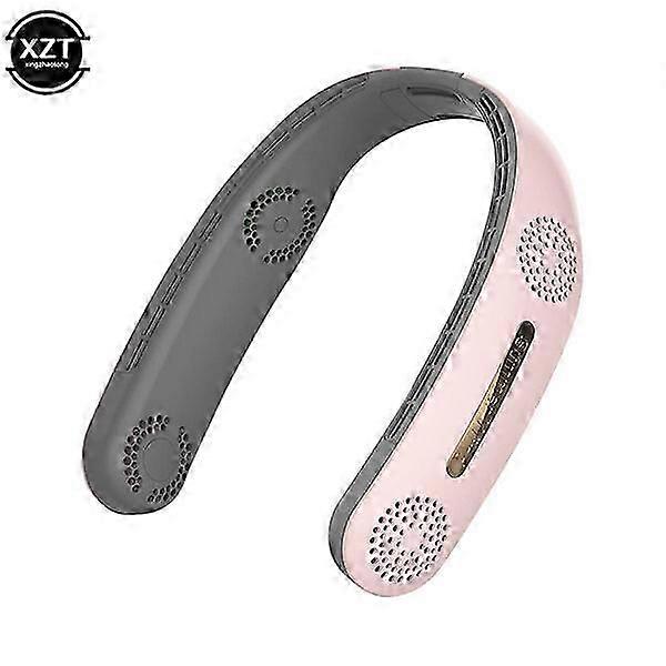 Portable neck fan, electroplating process, size 21.8*14*4.7cm AV