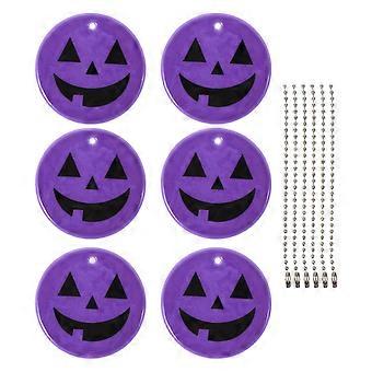 6pcs pompoen hanger glitter reflecterende hanger fietsen opknoping decoratie reflecterende hanger